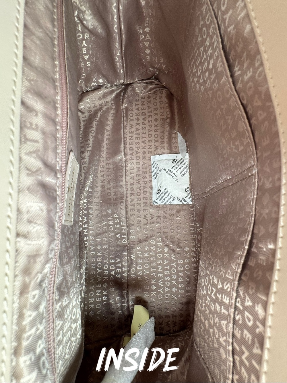 Kate Spade New York Serrano Place Pearl Dorina Beige Pink 249369 Bag NWT - Picture 16 of 16